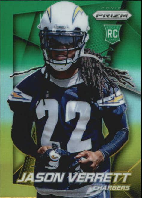 Panini Prizm Prizms Neon Green Yellow Football Card Jason