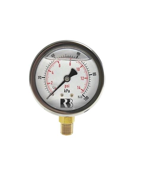 Pressure Gauge Entry L F 63mm 0 100 KPa Allied Pumps