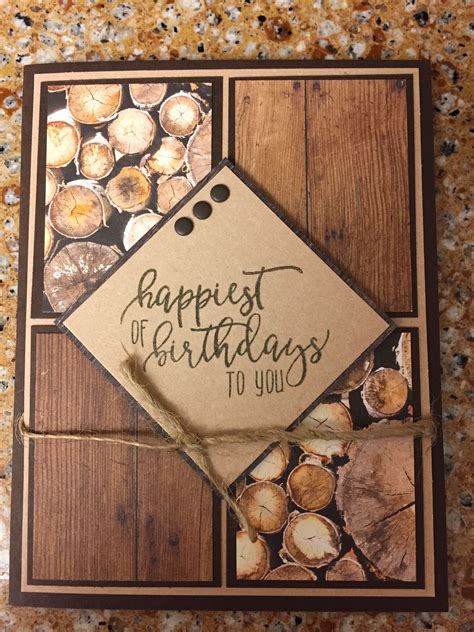 Using The Wood Textures Dsp From Stampin Up And Picture Perfect