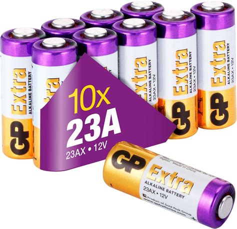 Pilha 23A 12v MN21 Pack De 10 GP Extra Pilha Alcalina De Longa