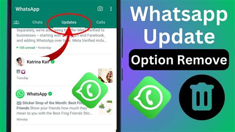 How To Remove Whatsapp Channel Update Samsung Whatsapp Channel Delete