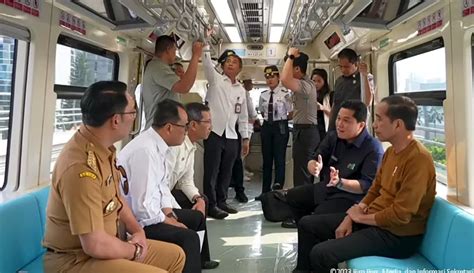 Coba Lrt Dari Harjamukti Hingga Stasiun Dukuh Atas Jokowi Masih Harus