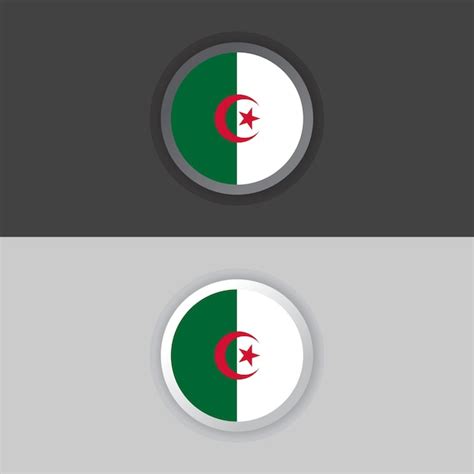 Premium Vector Illustration Of Algeria Flag Template