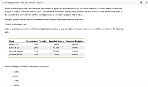 Solved A Collection Of Financial Assets And Securities Is Chegg