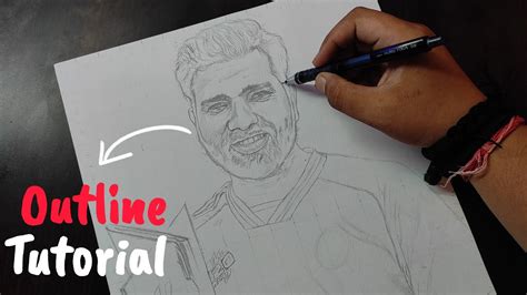 How To Draw Perfect Outline With Grid Method Tutorial Rohit Sharma