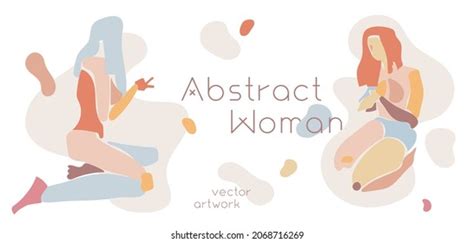 Abstract Woman Drawing Naked Surreal Body Stock Vector Royalty Free 2068716269 Shutterstock