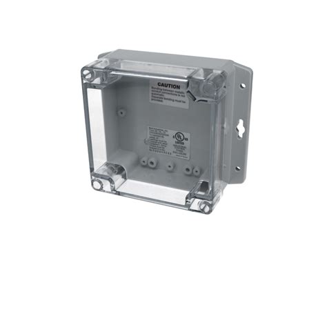 Ip65 Nema 4x Box With Clear Cover And Mounting Brackets Pn 1336 Cmb