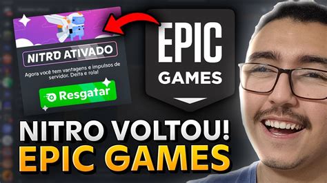 VOLTOU DISCORD dando 1 MÊS de NITRO GRÁTIS EPIC GAMES em 2023