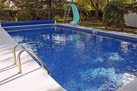 Large Rectangle Dark Blue Liner Pool Renovation - UV Pools