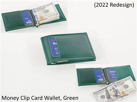 Leather Money Clip Card Wallet