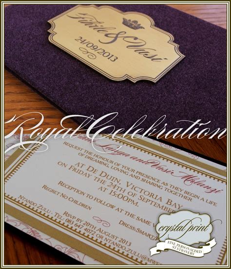 wedding invitations and stationery: Royal Wedding Invitation