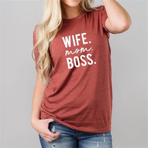 Mom Life Tees Wife Mom Boss Bellechic