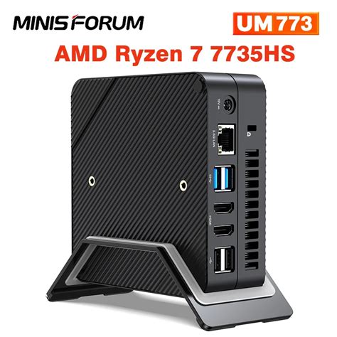 MINISFORUM UM773 Lite AMD Ryzen 7 7735HS Mini PC Windows 11 Pro DDR5