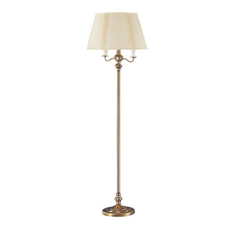 Shop Axis 59 In 3 Way Switch Antique Bronze Torchiere Indoor Floor Lamp With Fabric Shade At