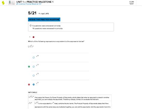 Sophia College Algebra Practice Milestone That S