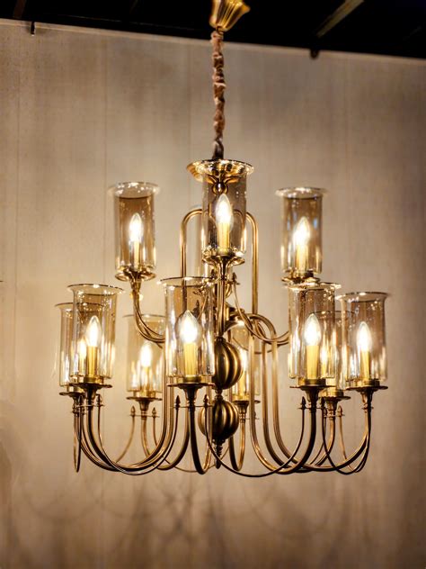 Winfield Golden Antique Brass Chandelier Butt Lights