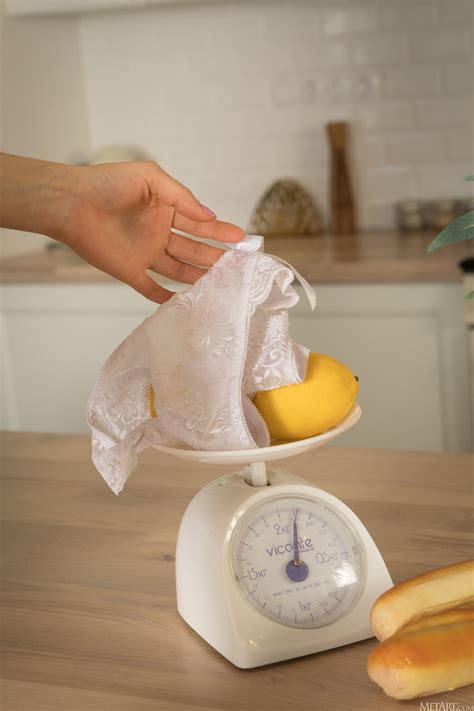 Pretty Teen Diana Jam Shows Her Flawless Naked Body In The Kitchen