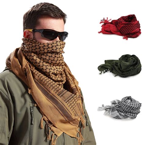 Winter Scarf Hiking Scarves Army Military Tactical Keffiyeh Shemagh Desert Arab Scarf Shawl Neck