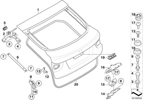 Original BMW Scharnier Heckklappe Oben Links X6 F16 HUBAUER Shop De