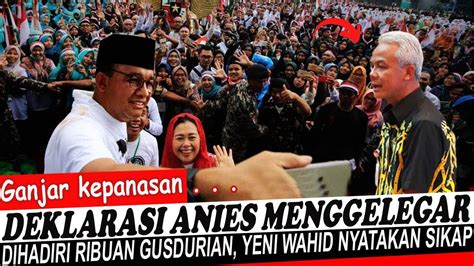 GANJAR TAK DIHIRAUKAN YENI WAHID LANGSUNG NYATAKAN SIKAP KE ANIES