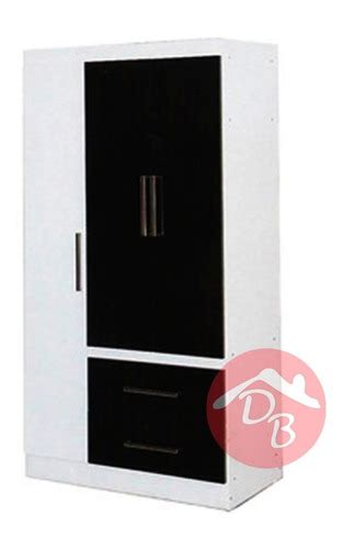 Placard Melamina Puertas Cajones Maximo Blanco Negro En Venta En