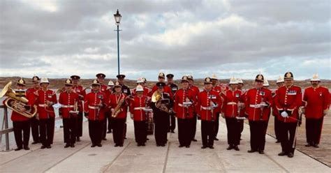 Royal Gibraltar Regiment Band visits Falkland Islands