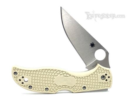 Spyderco C90fpiv2 Stretch 2 Lightweight Straight Spine Ivory Frn 348