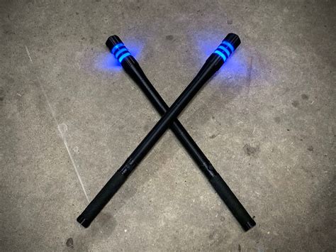 Titans Nightwing Cosplay Escrima Sticks With LEDs Etsy