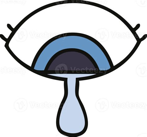 Cute Cartoon Of A Crying Eye 45223858 Png