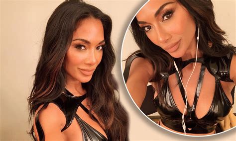 Nicole Scherzinger Sets Pulses Racing In Daring Pvc Bralet Daily Mail