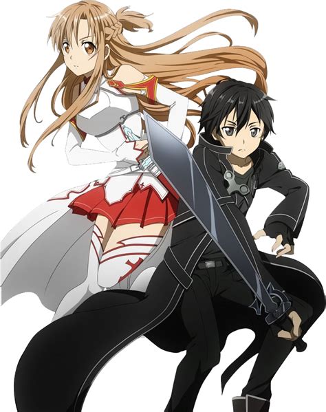 Sword Art Png File Sword Art Online Kirito And Asuna Png Clipart