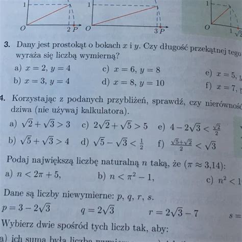 Korzystaj C Z Podanych Przybli E Sprawd Czy Nier Wno Jest Prawdziwa