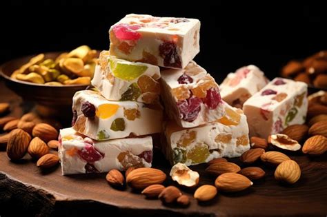 Premium AI Image | Colorful oriental sweets