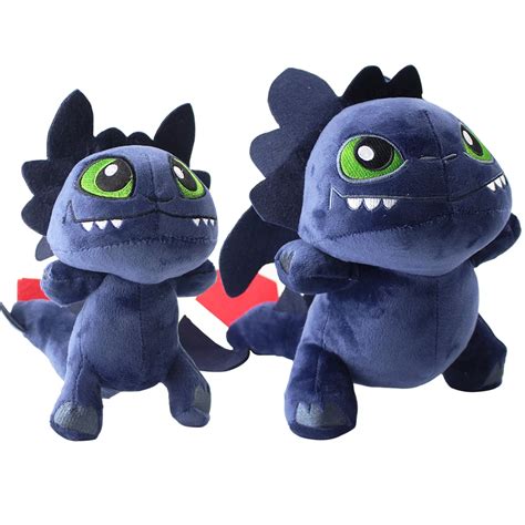 2Styles 17 24cm How To Train Your Dragon Plush Toys Toothless Dragon ...