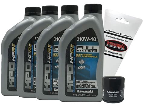 Cyclemax Genuine Oem Kawasaki Stx F Jet Ski Oil Change Kit