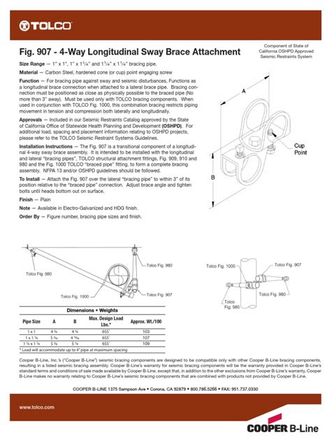 Tolco Fig 907 Multi Angle Attachment Pdf Pipe Fluid Conveyance