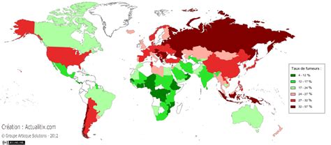 Nombre De Fumeurs Dans Le Monde