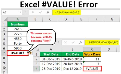 Value Error In Excel How To Fix It Step By Step