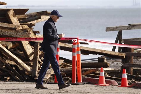 Joe Biden Tours California S Storm Ravaged Santa Clara And Santa Cruz