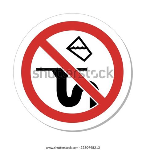 Iso Prohibition Circular Sign Do Not Stock Vector Royalty Free