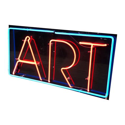 Vintage Custom Neon "Art" Sign at 1stDibs | neon art signs, vintage ...