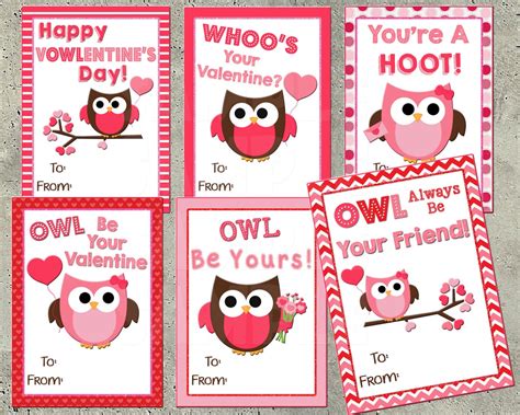 Free Printable Owl Valentines Day Cards Download Free Printable Owl