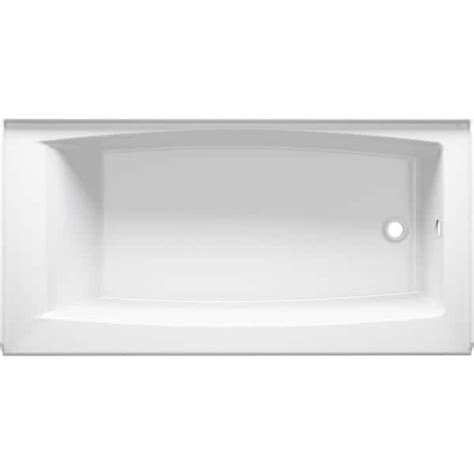 KOHLER Elmbrook 60 in. x 30.25 in. Soaking Bathtub with Right-Hand ...