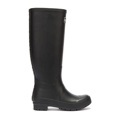 Barbour Abbey Womens Black Wellies Tower Londonus