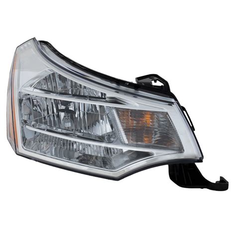 Headlight Assembly For 2008 2011 Ford Focus Right Sedan Chrome Housing With Bulb 723650316047 Ebay