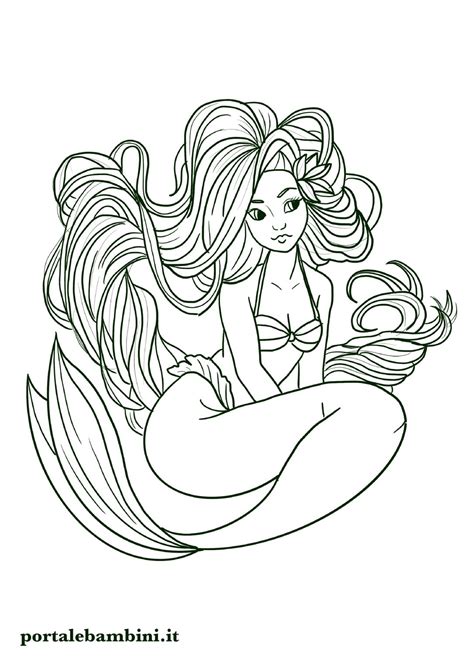 Sirena Disegno Da Colorare Coloriamo Porn Sex Picture