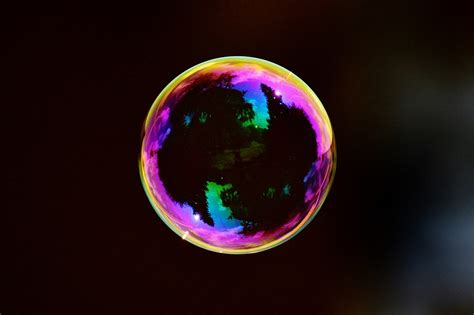 Soap Bubble Multicoloured Bullet Free Photo On Pixabay