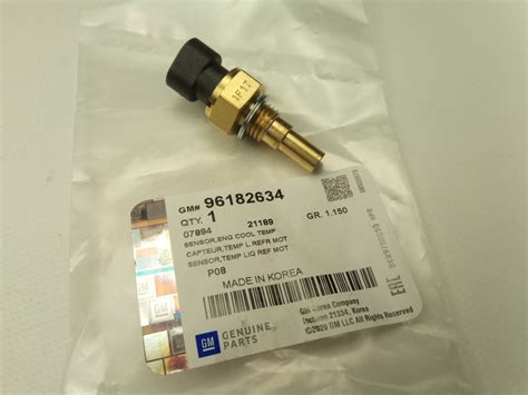 Датчик температуры охлаждающей жидкости Lanos, "GM" (96182634 ...