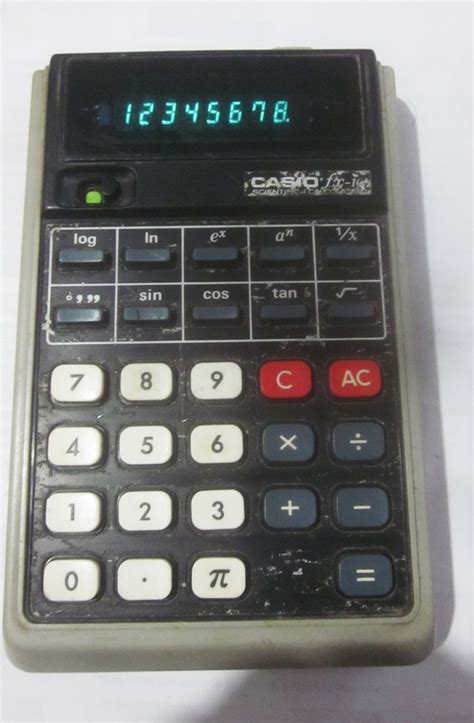 Vintage Casio Fx 10 Calculator 12 Zero Japan 1974