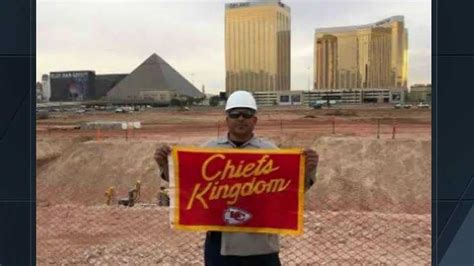 Is a Kansas City Chiefs flag buried under Allegiant Stadium?